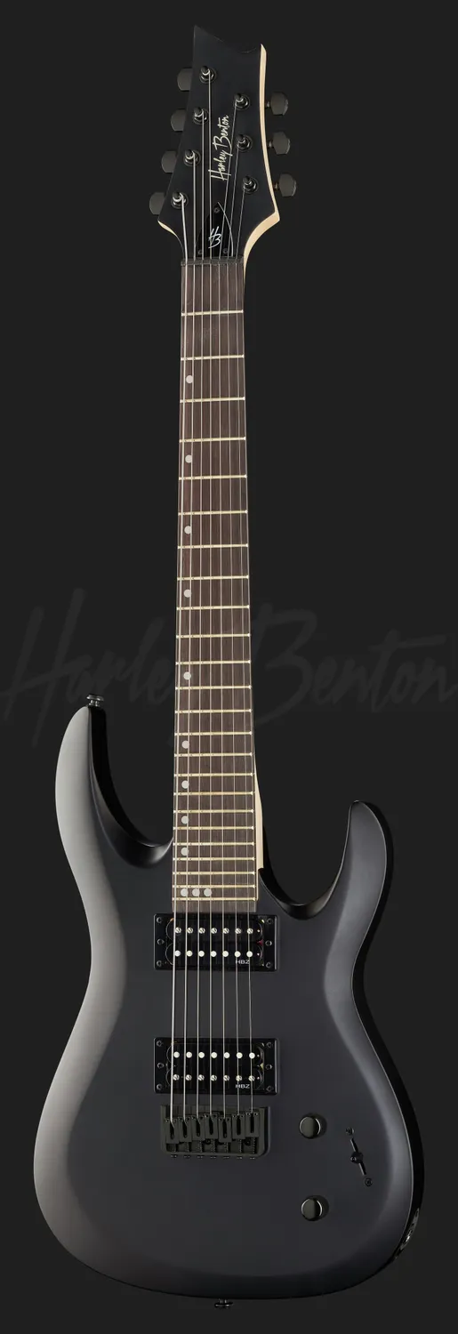 Harley Benton Rock R-457 Active E-Gitarre Schwarz HBZ-Pickups