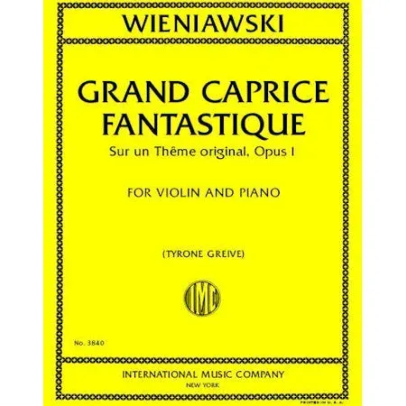 Wieniawski Grand Caprice Fantastique Violinnoten Klavier