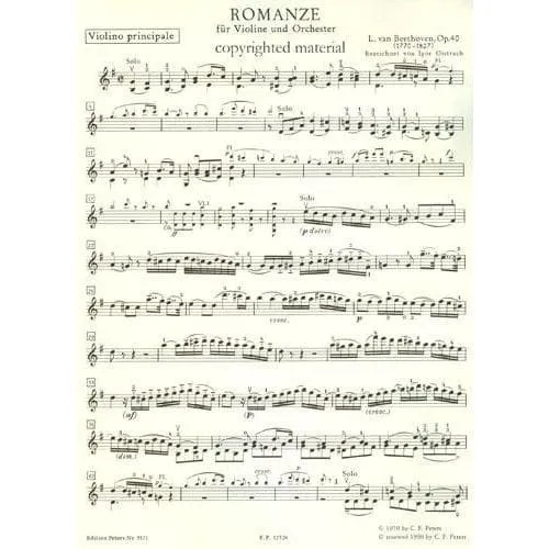 Beethoven Zwei Romanzen Op. 40/50 Noten für Violine und Klavier
