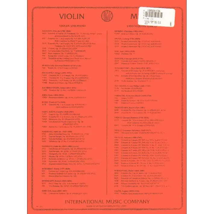 Shar Music Dvorak Sonatina G-Dur Op 100 Geigennoten