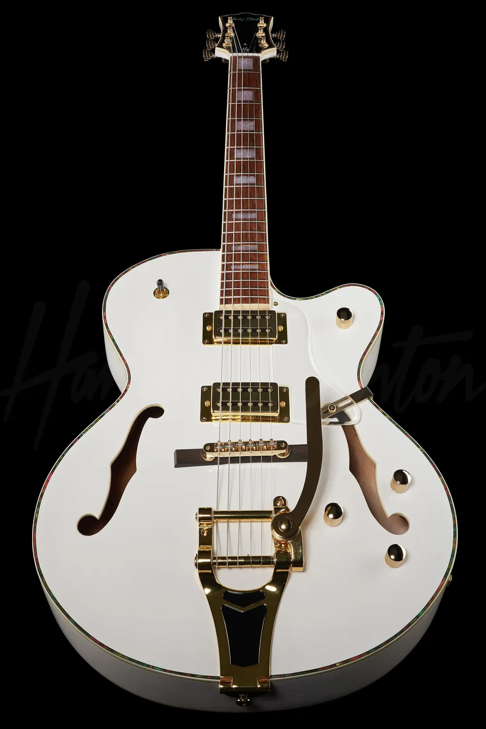 Harley Benton Vintage Big Tone Trem E-Gitarre Vintage White