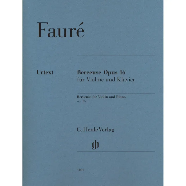 Shar Music Fauré Berceuse op.16 Noten Violine Klavier Urtext