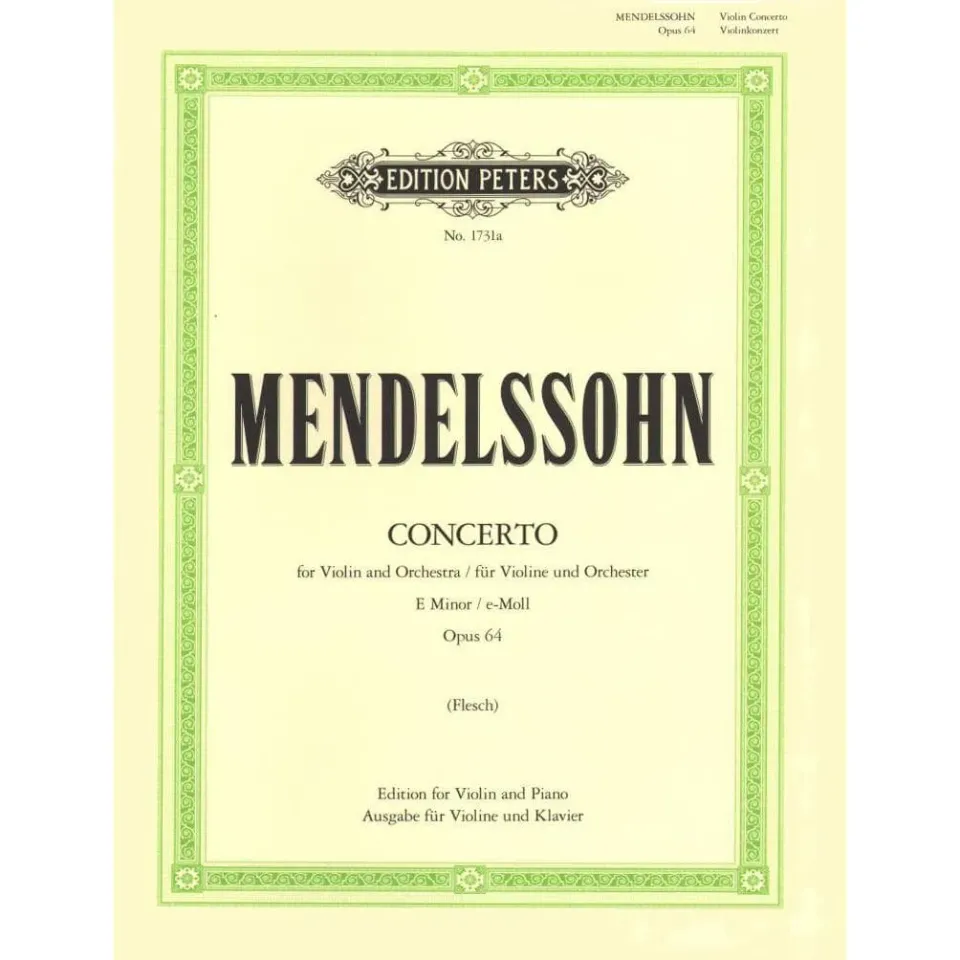Peters Mendelssohn Konzert e-moll Op.64 Noten Violine