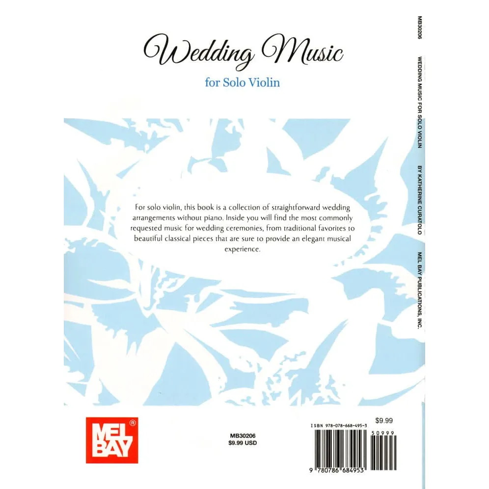 Mel Bay Curatolo Wedding Music Solo Violine Noten Hochzeit