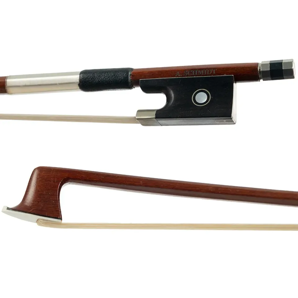 A. Schmidt Brazilwood Geigenbogen 4/4 Ebenfrosch