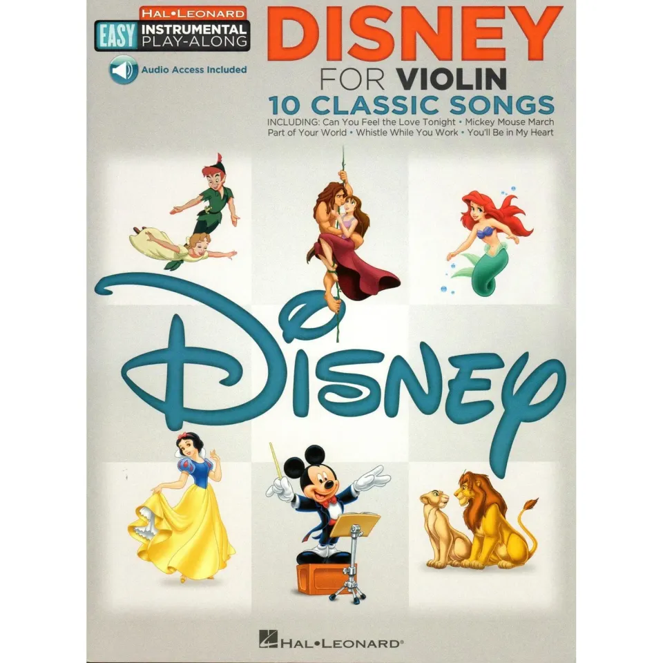 Hal Leonard Disney Play-Along Violinnoten Violine Online-Audio Anfänger