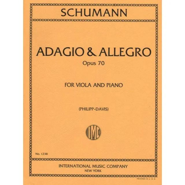 Shar Music Schumann Adagio Allegro op.70 Noten Bratsche Klavier
