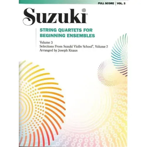 Suzuki String Quartets 3 Noten Streichquartett Anfängerensemble