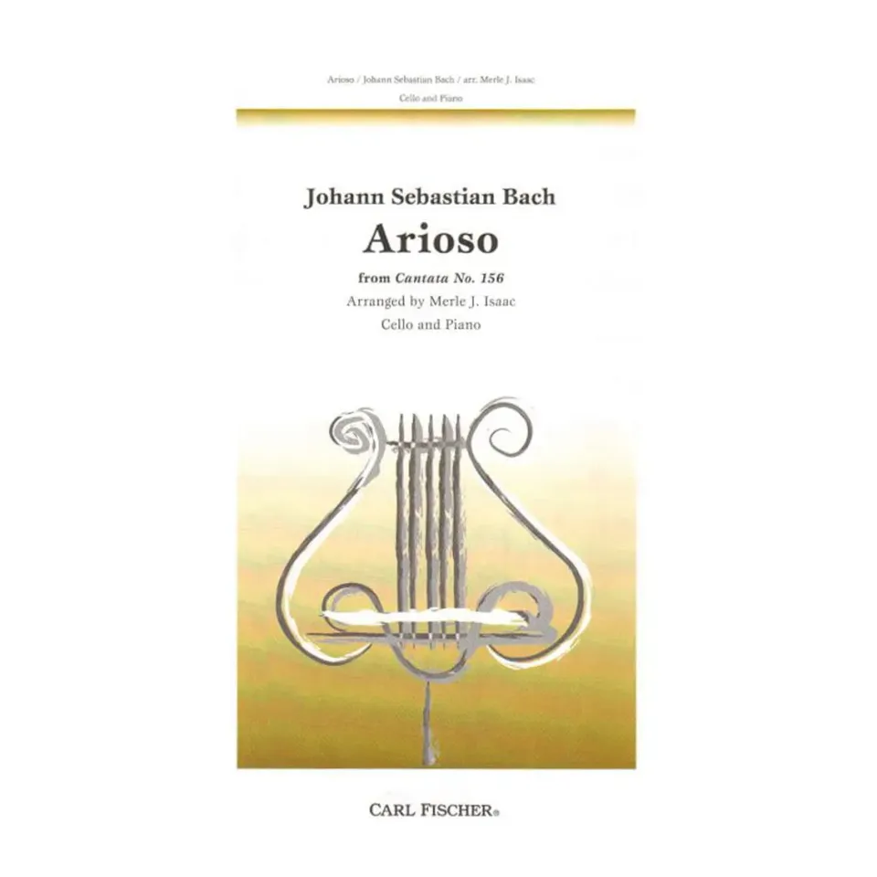 Fischer Bach Arioso BWV 156 Noten Cello Klavier