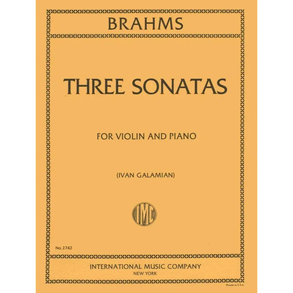 International Brahms 3 Sonaten Violine Klavier Noten Galamian