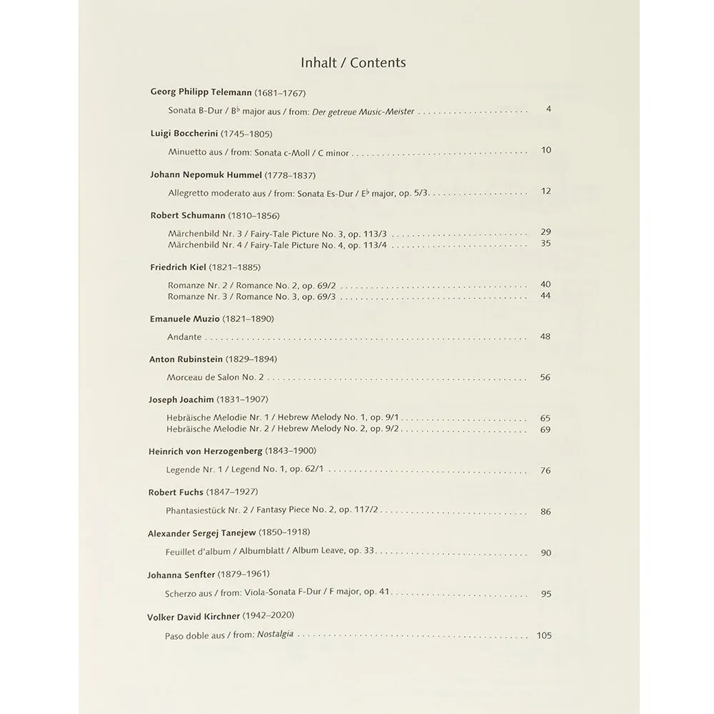 Schott Best of Viola Classics Bratschennoten Klavier 16 Stücke