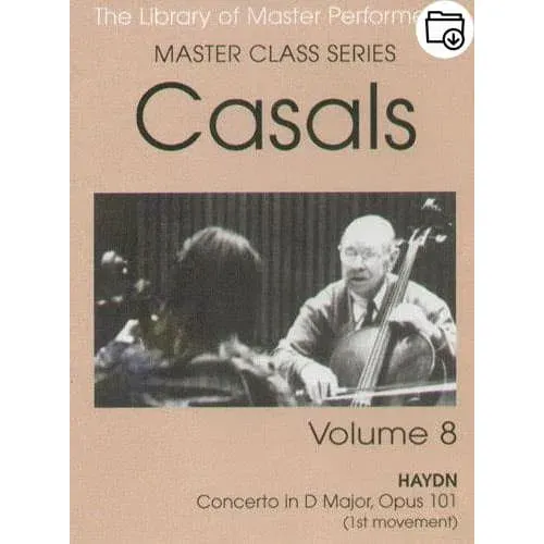 Shar Music Pablo Casals Master Class Vol. 8 Notenheft