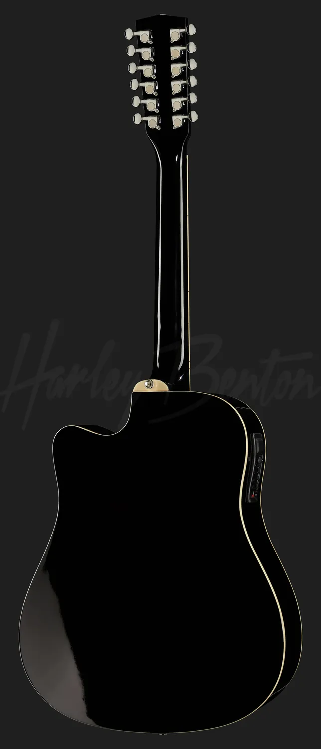Harley Benton Custom Line D-200CE-12 Westerngitarre 12-saitig BK