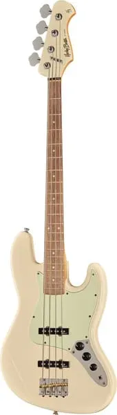 Harley Benton Vintage JB-62CC E-Bass Olympic White Linde