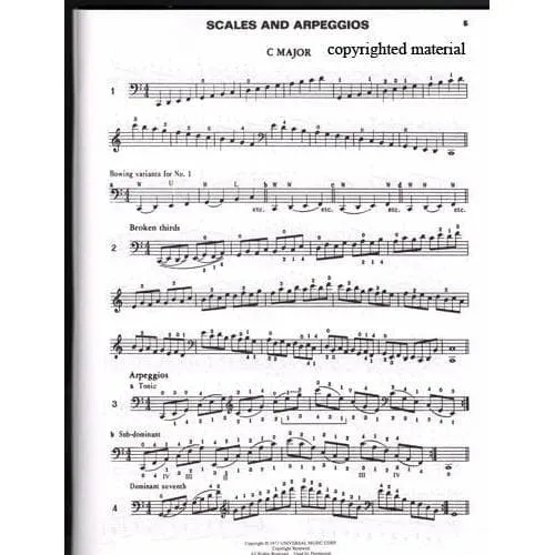 Yampollsky Violoncello Technique Cello-Noten Epperson A2-5