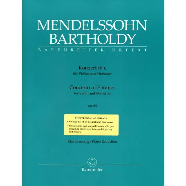 Bärenreiter Mendelssohn Konzert e-Moll Op. 64 Violine Noten