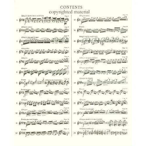 Edition Peters Gaviniès 24 Etudes Violinnote Davisson