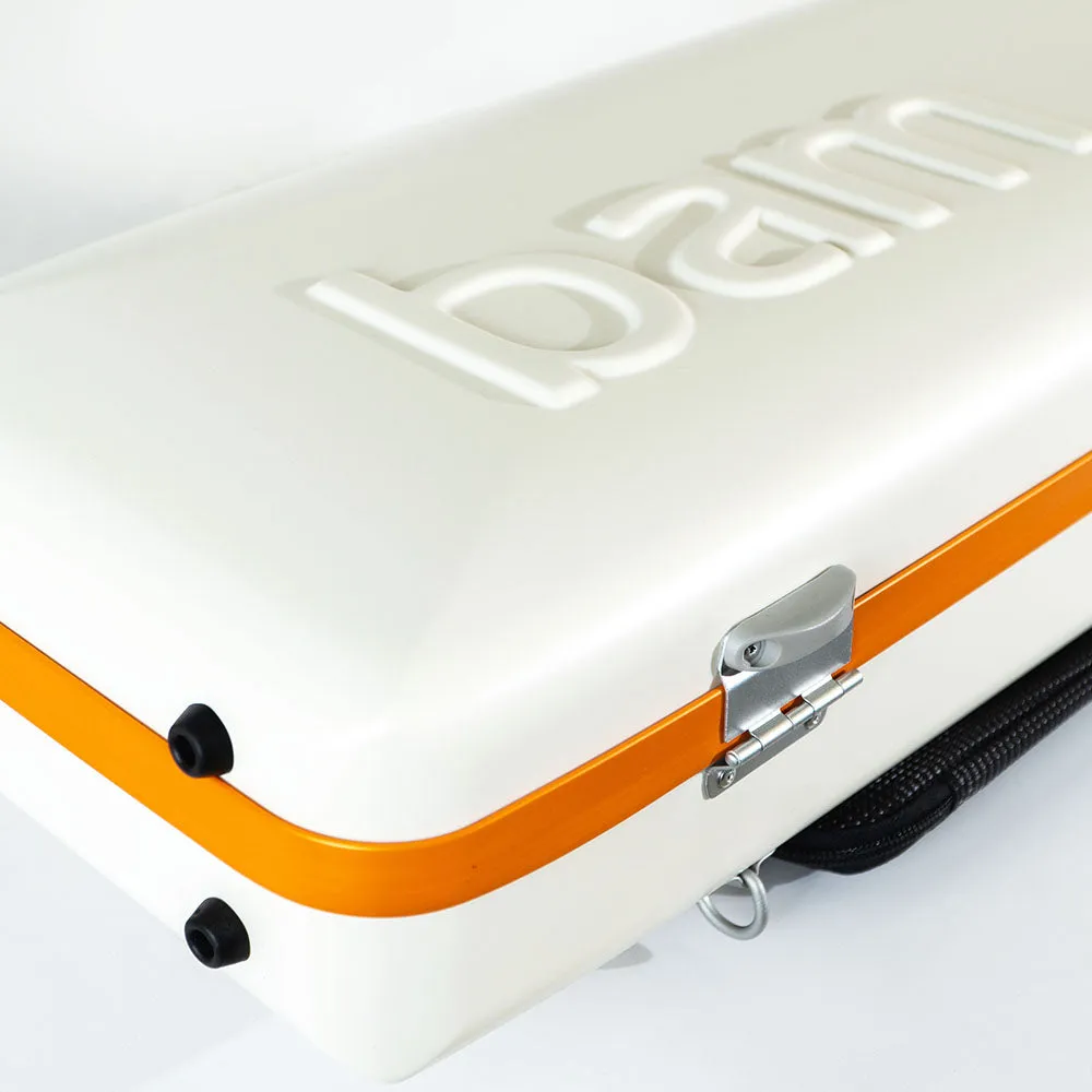BAM Graffiti Hightech Violinkoffer 4/4 weiß-orange eckig