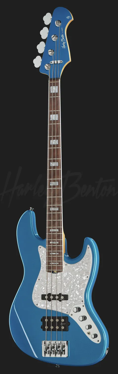 Harley Benton Pro Enhanced MJ-4EB E-Bass Lake Blue