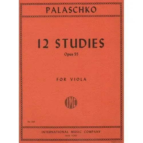 International Palaschko 12 Etüden op.55 Bratsche Noten