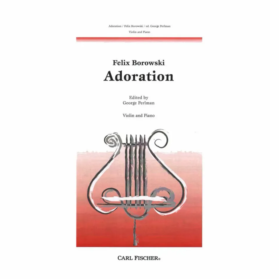Borowski Adoration Perlman Violinennoten Klavier