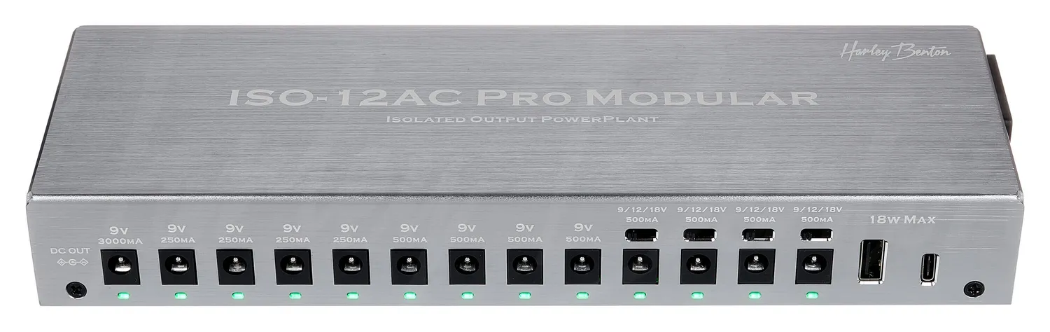Harley Benton PowerPlant ISO-12AC Pro Netzteil 12-fach
