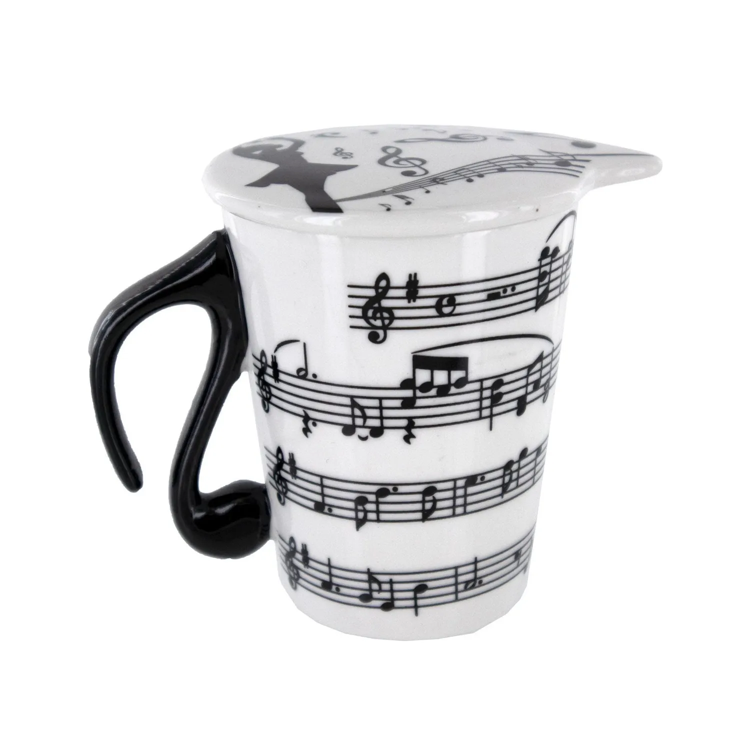 Shar Music Score Noten-Tasse mit Deckel
