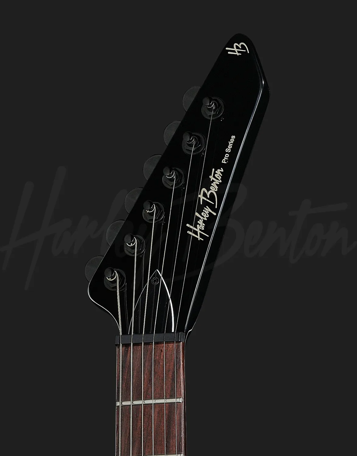Harley Benton EX-84 Modern E-Gitarre Black