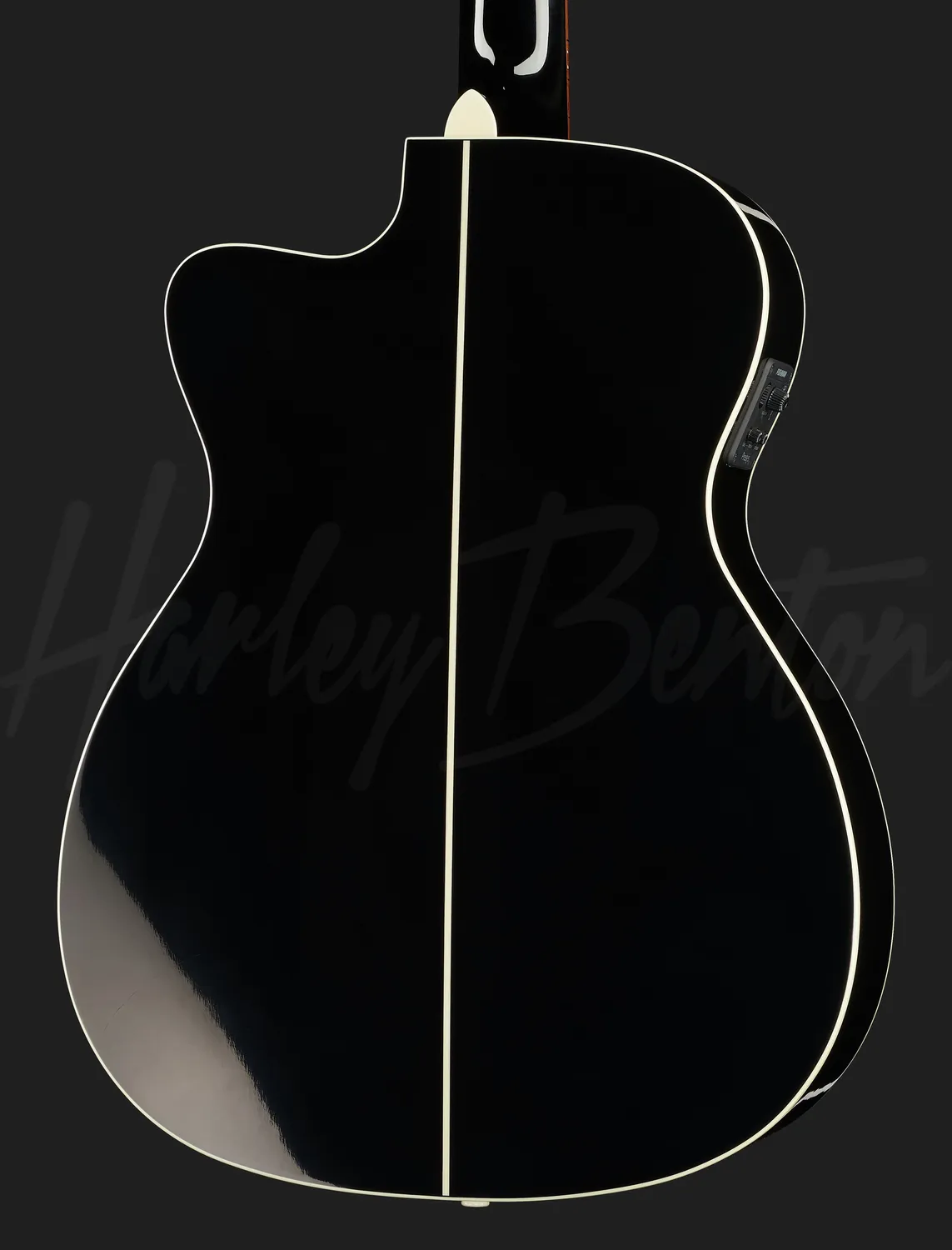 Harley Benton CLA-16SCE Westerngitarre schwarz elektro