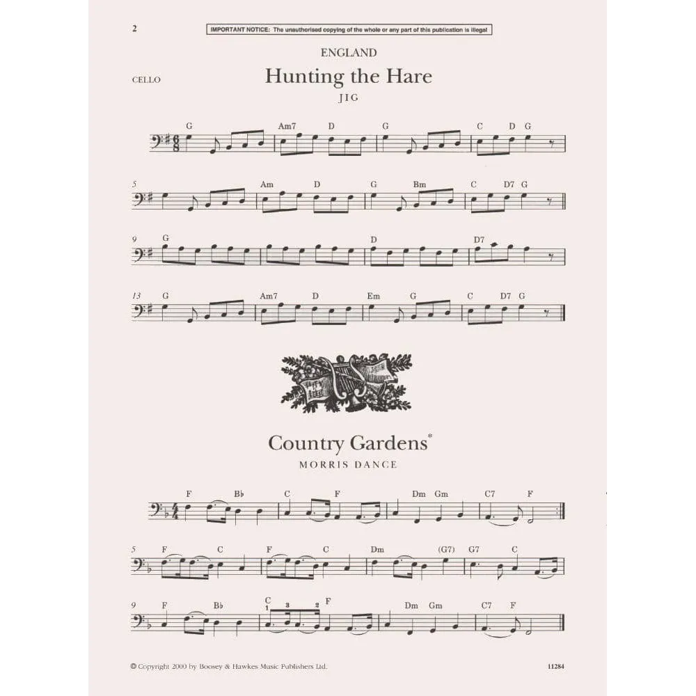 Boosey & Hawkes Jigs, Reels and More Cellonoten Cellostimme