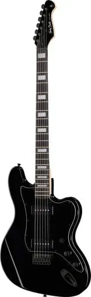 Harley Benton Rock JA-Baritone E-Gitarre Schwarz P-90