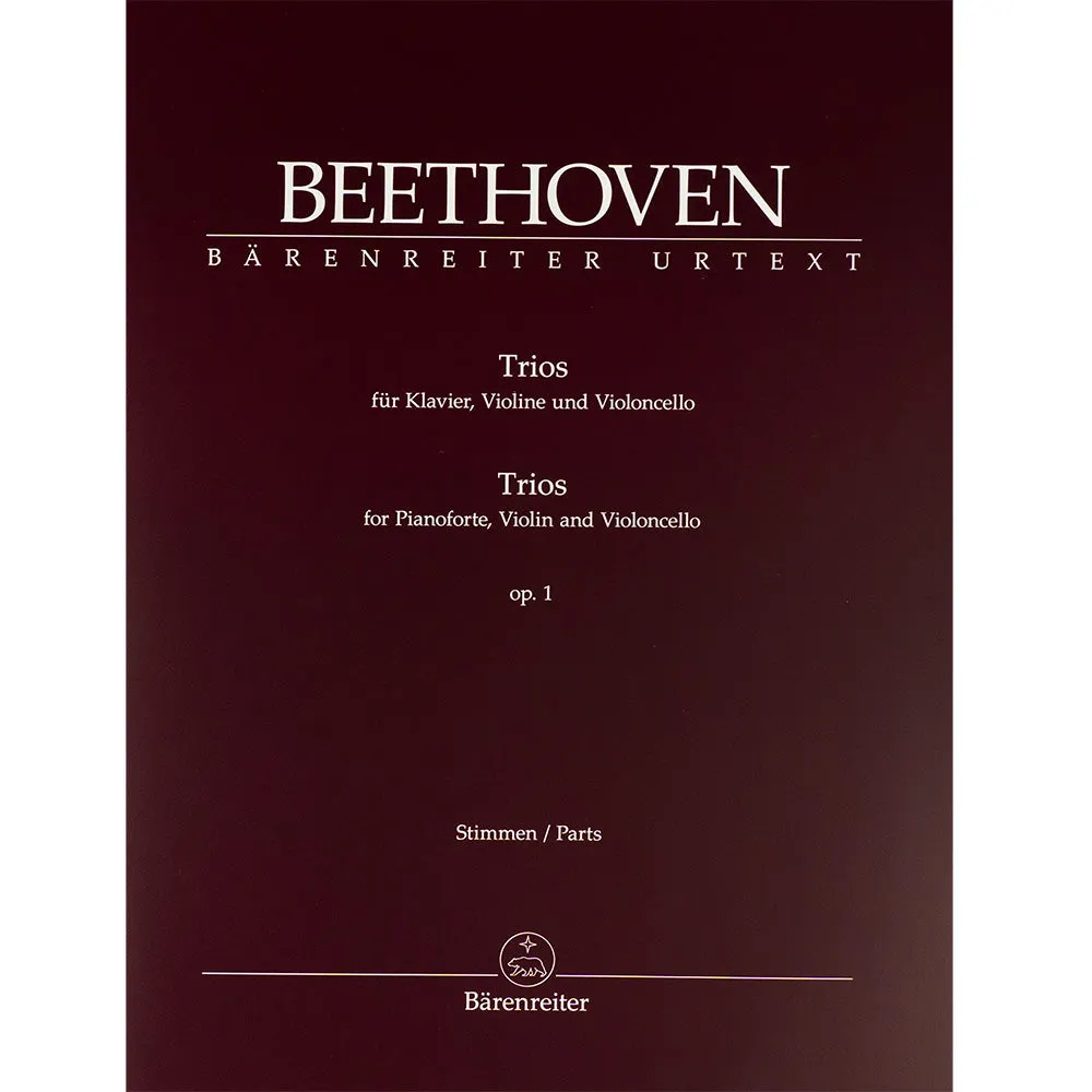 Beethoven Klaviertrios op. 1 Noten Klavier Violine Violoncello Urtext
