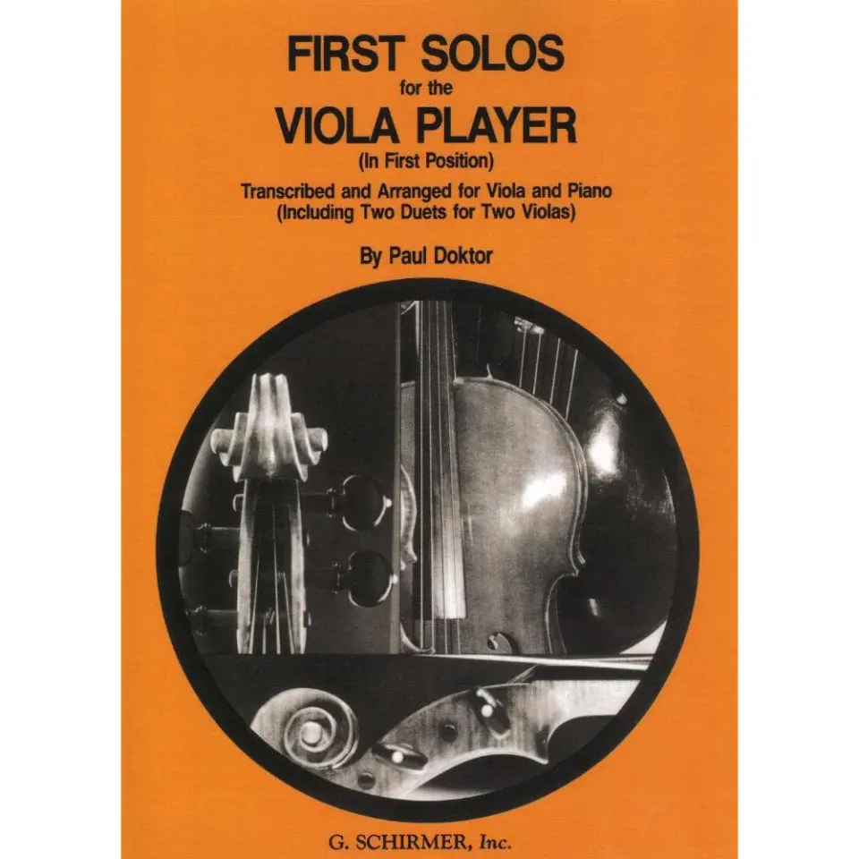 Schirmer Doktor First Solos Bratsche Klavier Noten Anfänger