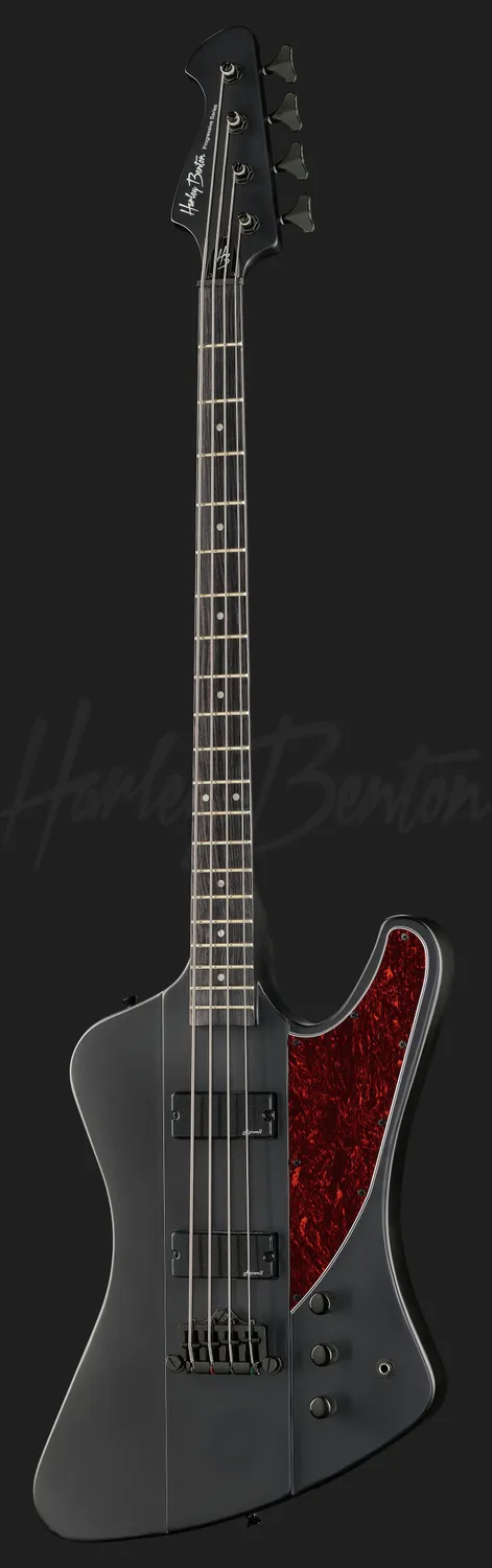 Harley Benton Tribute TB-70 SBK E-Bass Satin Black Aktiv