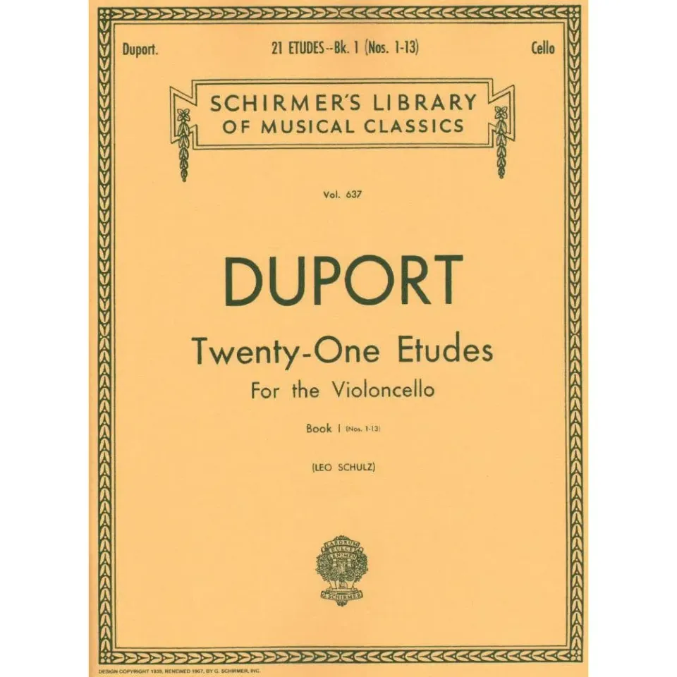Shar Music Duport 21 Etüden Book 1 Cello Noten Nos 1-13