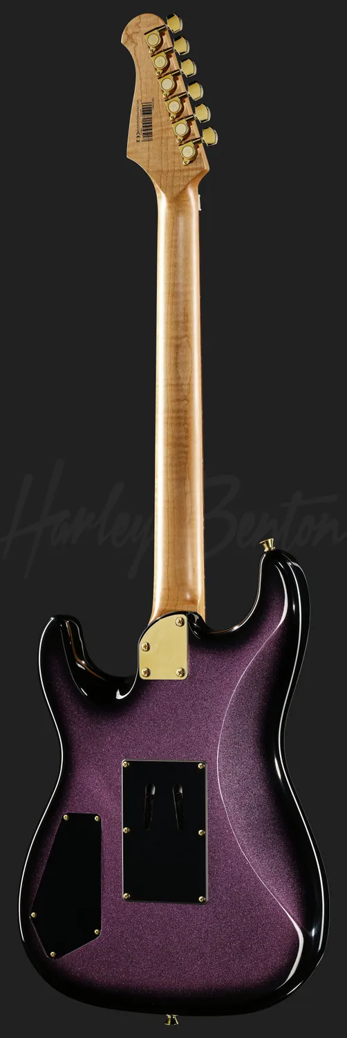Harley Benton ST-80FR MN E-Gitarre Amethyst Sparkle Floyd Rose