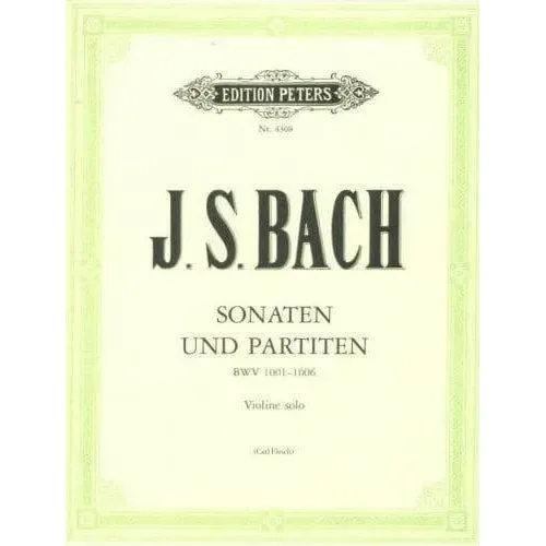 Bach Sonaten Partiten BWV 1001-1006 Violinnoten Peters