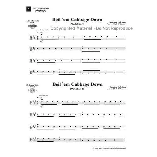O'Connor Method Orchestra Book I Bratschennoten Viola