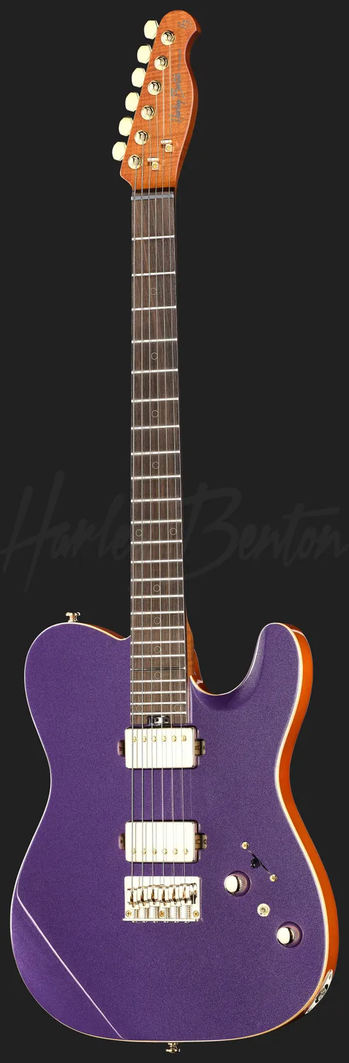 Harley Benton Fusion-T II HH RW HT E-Gitarre Purple