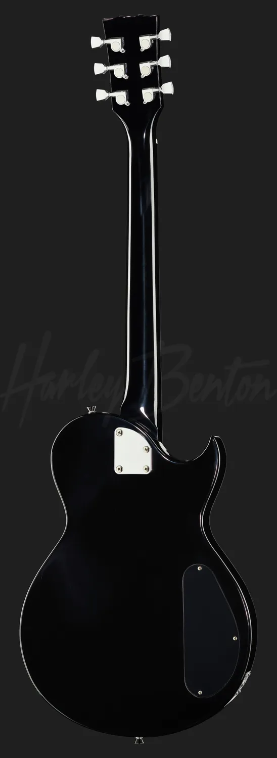 Harley Benton SC-200LH E-Gitarre Linkshänder Schwarz 628mm