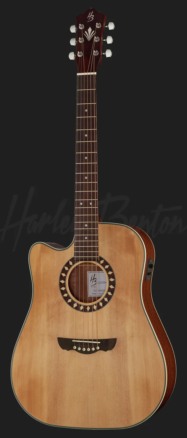 Harley Benton Custom Line CLD-1048SCE-LH Westerngitarre Links 48mm