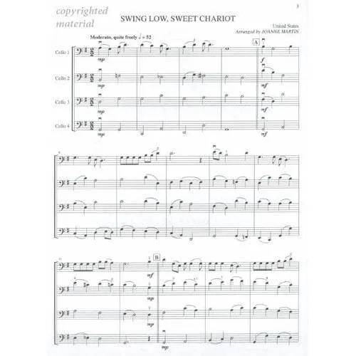 Shar Martin Folk Strings Celloensemble Noten 4 Celli