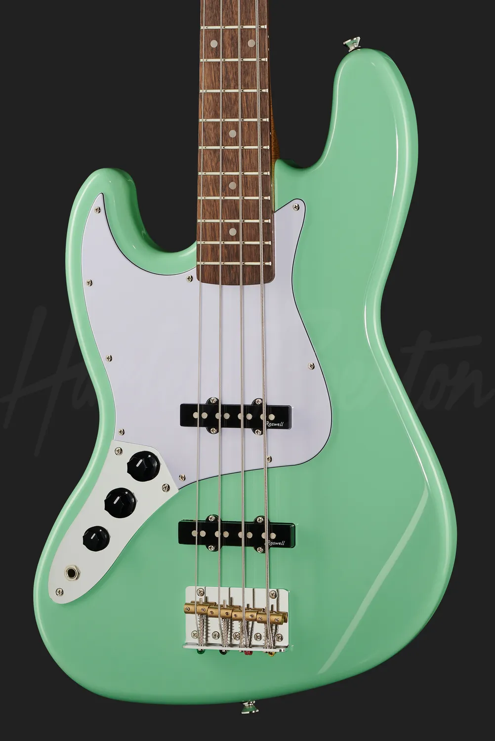 Harley Benton JB-62 LH E-Bass Linkshänder Seafoam Green