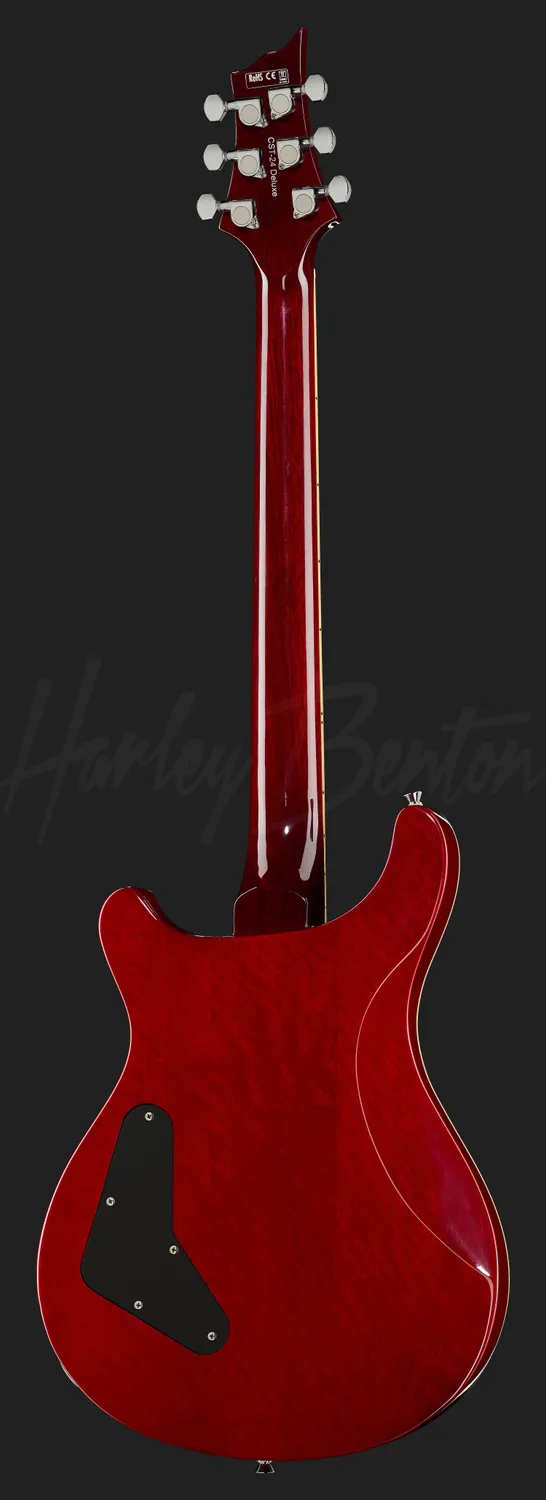 Harley Benton Deluxe CST-24 E-Gitarre Black Cherry Flame Humbucker