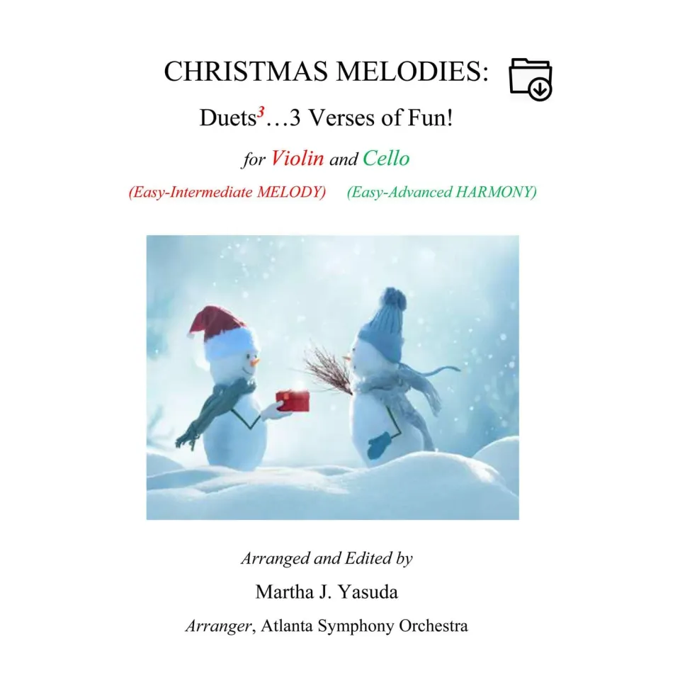 Shar Music Yasuda Christmas Melodies Violine Cello Download 3-fach
