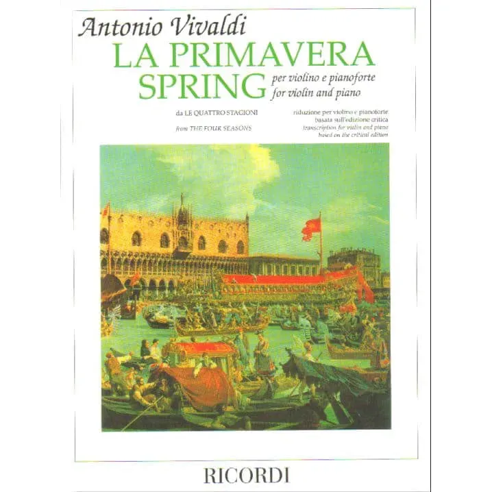 Vivaldi Four Seasons Spring RV 269 Noten Violine Klavier Carnelli