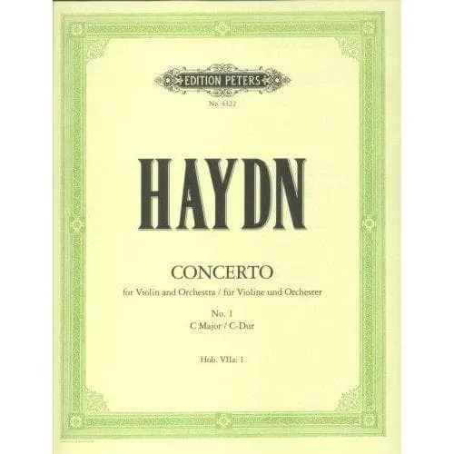 Peters Haydn Konzert C-Dur Hob VIIa:1 Violinnoten