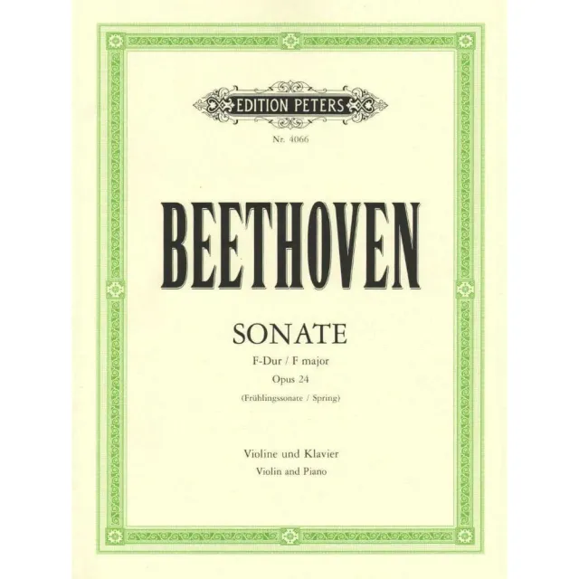 Peters Beethoven Sonate Nr. 5 Frühling Op. 24 Noten