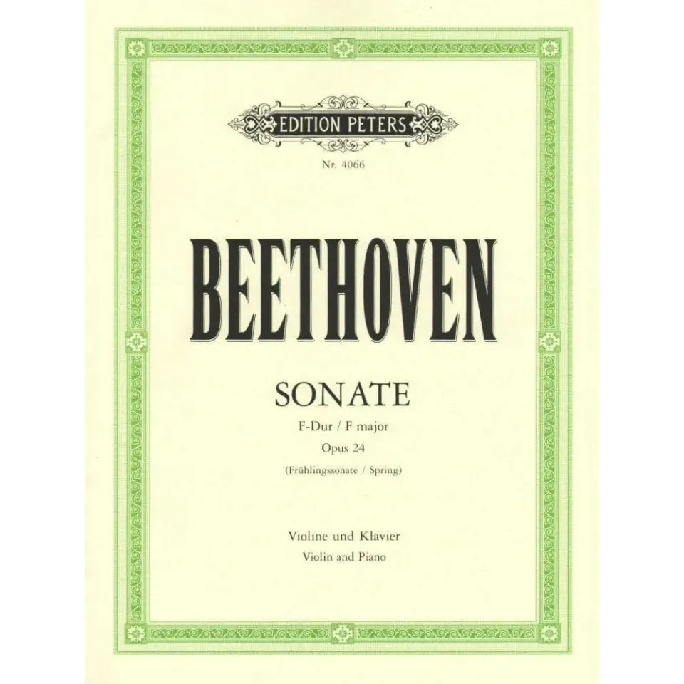 Peters Beethoven Sonate Nr. 5 Frühling Op. 24 Noten