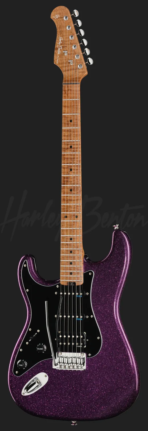 Harley Benton ST-Modern Plus E-Gitarre LH Lila Linkshand